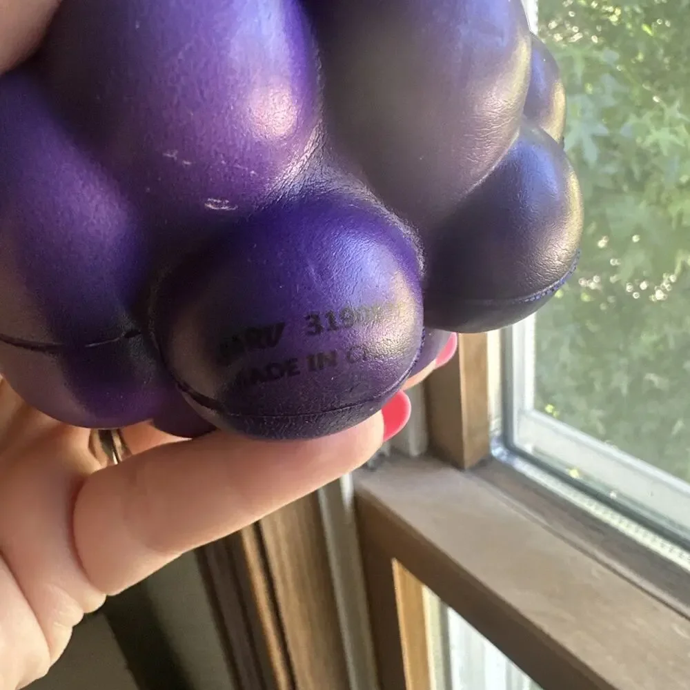 Ja-Ru Squeesh Yum 5 Inch Fruity Bunch Foam Squishy Toy Grapes BNWT